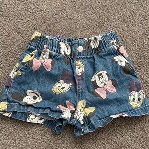 HM Disney Kids Denim Shorts - Blue with Character Print